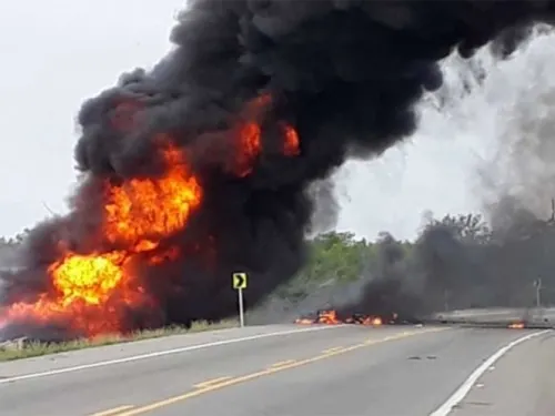 Explota pipa en Colombia; al menos 7 muertos y 49 heridos