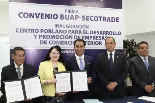 Secotrade y Buap inauguran el Centro Poblano para el Desarrollo y Promoción de Empresas