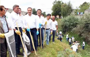 Moreno Valle y Gali Fayad participan en “Limpiemos Nuestro México”