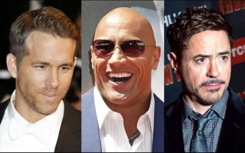 Ryan Reynolds, ”La Roca” y Robert Downey Jr., los mejor pagados del cine