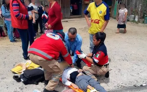 Menor pierde la vida al ser atropellado en la Amozoc-Nautla