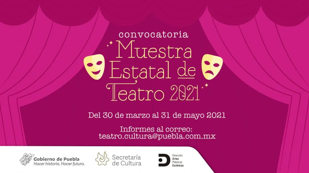 Convoca Secretaría de Cultura a “Muestra Estatal de Teatro 2021”