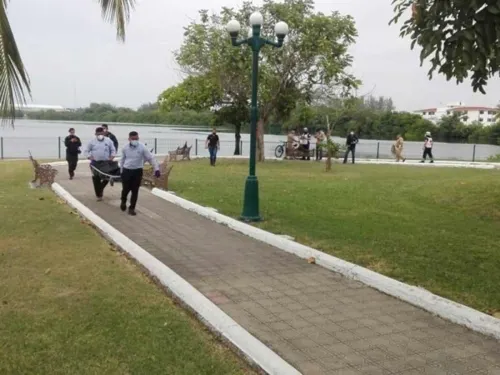 Captan en video ataque de cocodrilo en laguna de Tamaulipas