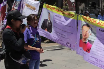 Exhiben a políticos como Michel Chaín en tendedero de deudores alimentarios