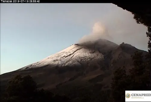 Estable comportamiento del Popocatépetl, reporta sistema de monitoreo