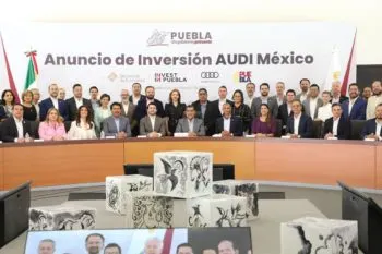 Gobierno de Puebla y Audi anuncian inversión por más de mil millones de euros en electromovilidad