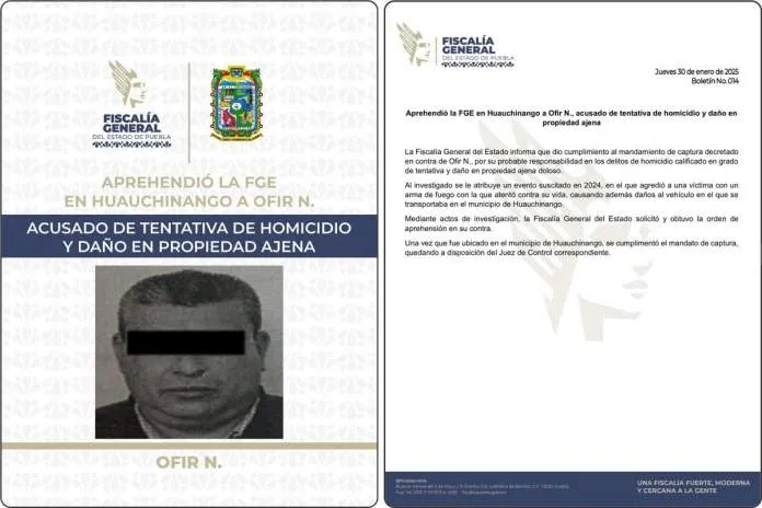 Ofir Picazo Garrido Dtn Tentativa Homicidio Huauchinango
