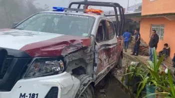 Patrulla municipal de Jonotla atropelló a una menor; su estado de salud se reporta grave