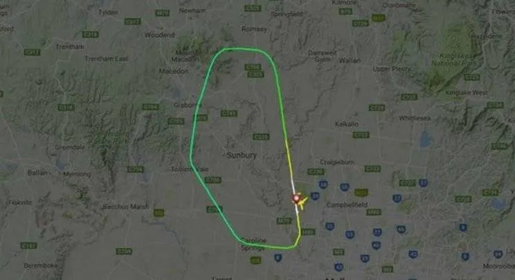 Trayectoria del vuelo MH128 de Malaysia Airlines  Foto: Twitter