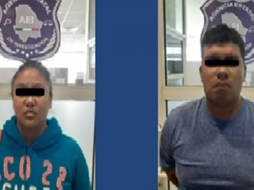 Caen empleada y su pareja por robo a centro cambiario