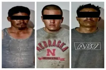 Detienen a tres hombres armados en Chinantla; portaban pistola y cartuchos útiles