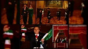 Enrique Peña Nieto da su primer Grito como Presidente