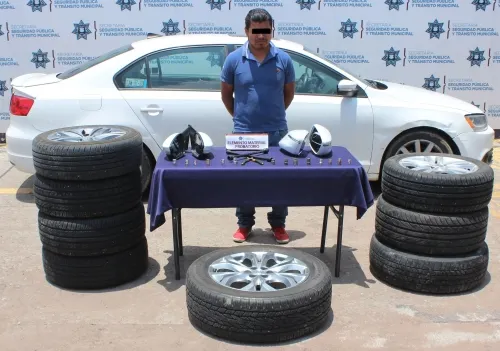 Recuperó SSPTM una docena de autopartes presuntamente robadas; hay un detenido