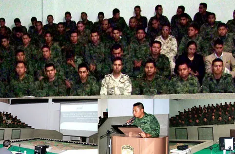 CDHEP y la XXV Zona Militar trabajan por los derechos humanos