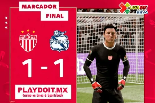 Necaxa y Puebla empatan 1-1 en fecha 4 de la eLiga MX
