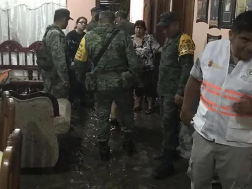 Dañadas, 100 viviendas en Chiapas por lluvias