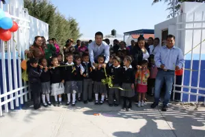 Inaugura NCM barda perimetral del CAIC de Palmarito