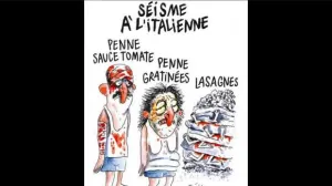 Indigna a Italia viñeta sobre sismo de la revista Charlie Hebdo