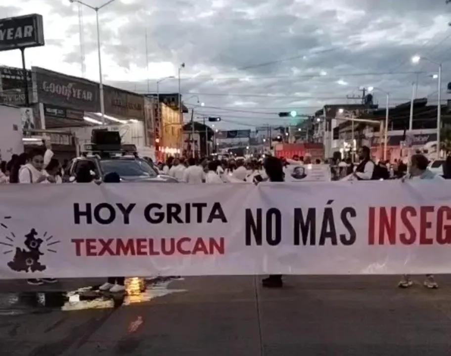 marcha por la paz en Texmelucan