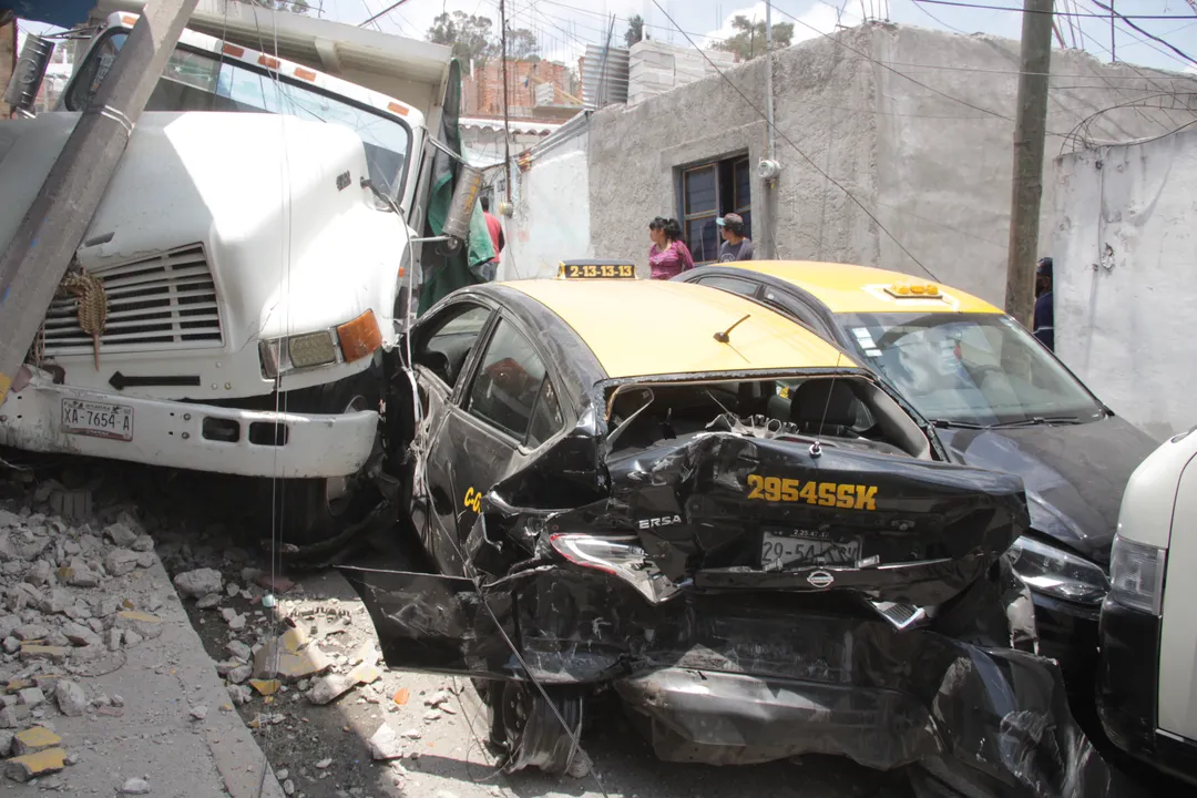 accidente en colonia Héroes del 5 de Mayo