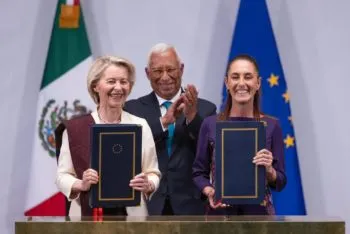 México y la Unión Europea firman acuerdo histórico con inversión de 100 mil millones de pesos
