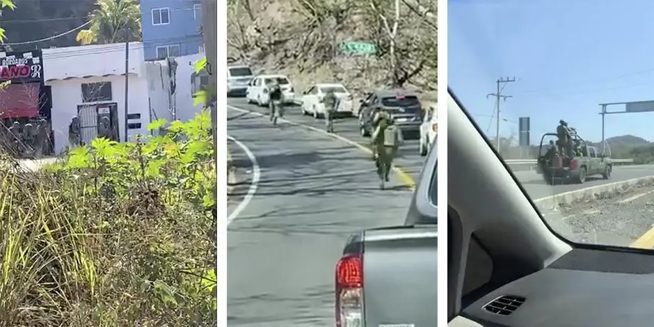 Pánico por balacera entre militares y grupo armado en Nayarit