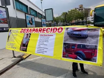 Familiares de Jaime se manifiestan en la Fiscalía para agilizar su búsqueda