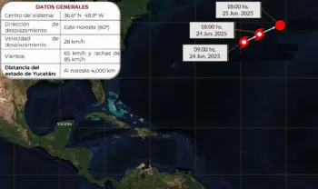 Tormenta Tropical Andrea se forma en el Atlántico: primer ciclón de la temporada; sin riesgo para México