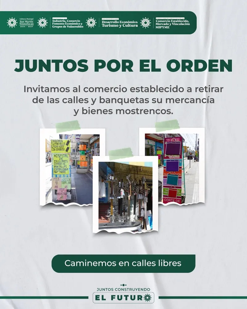 San Martín Texmelucan implementará programa “Juntos por el orden” para mejorar movilidad
