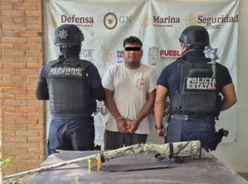 Capturan a tres hombres armados en Chietla y Acatlán; aseguran escopeta y pistola casera