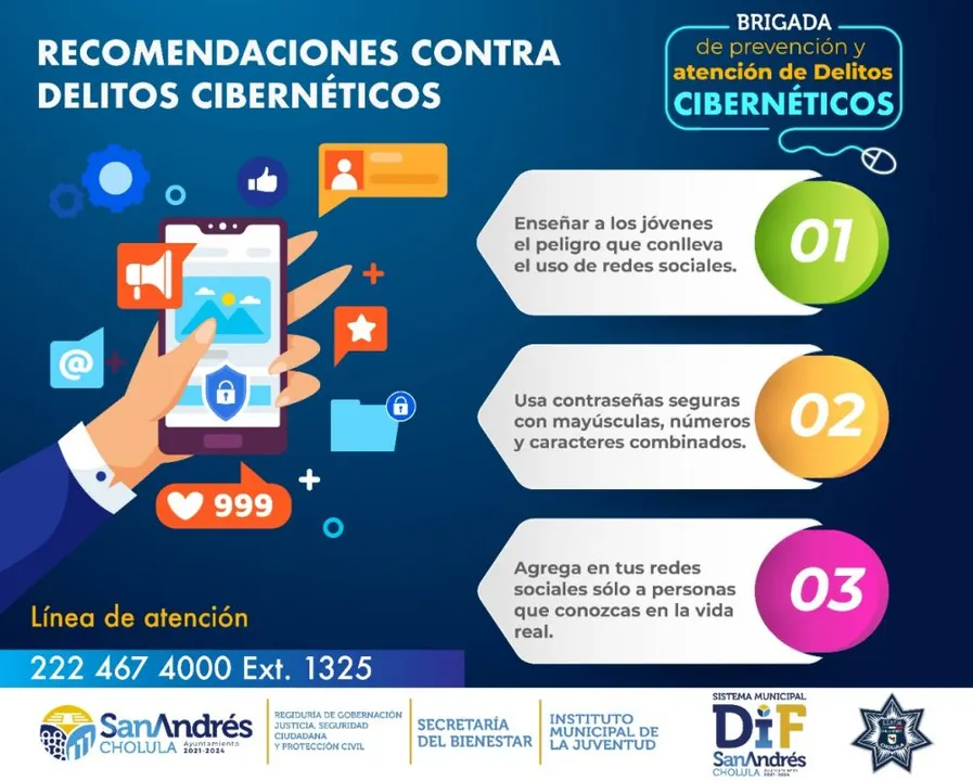 Emite Policía de San Andrés Cholula recomendaciones para evitar robo de información o suplantación de identidad digital