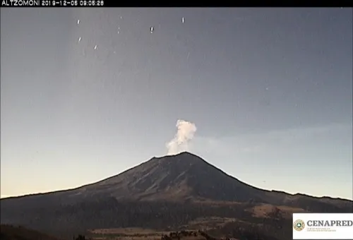 Mantiene Popocatépetl actividad mínima en las últimas horas: PC estatal