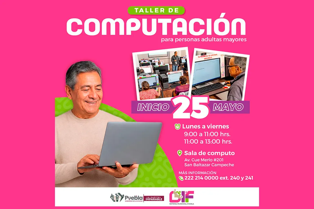 Smdif Pue Taller Computacion Personas Adultas Mayores