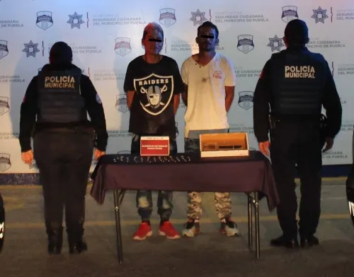 Exitosamente, detuvo policía municipal de Puebla al “Pocholo” y el “PH” por robo a la ruta azteca