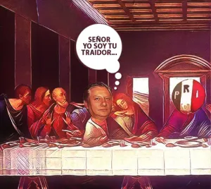 La cena del Judas tricolor