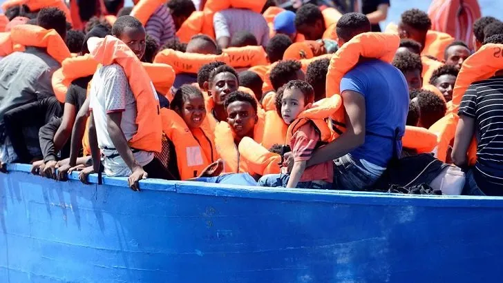 Migrantes mar Francia