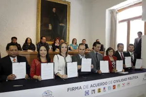 Firman Pacto de Civilidad para blindar Congreso