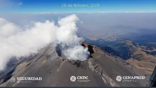 Comportamiento de las últimas horas del Popocatépetl es considerado normal: PC