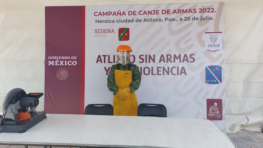 Inicia Campaña de Canje de Armas de Fuego en Atlixco