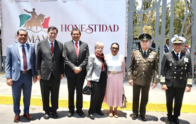Gabinete del Gobierno de la presidenta Claudia Sheinbaum asiste a Conmemoración de Batalla de Puebla