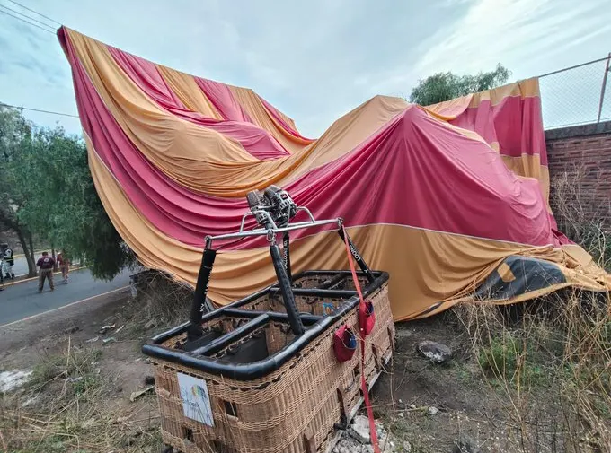 Globo aerostático en San Martín de las Pirámides