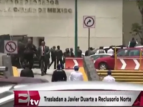 Ingresa Javier Duarte al Reno y será presentado ante juez