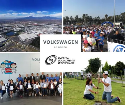 Volkswagen de México es reconocida con el distintivo de Empresa Socialmente Responsable