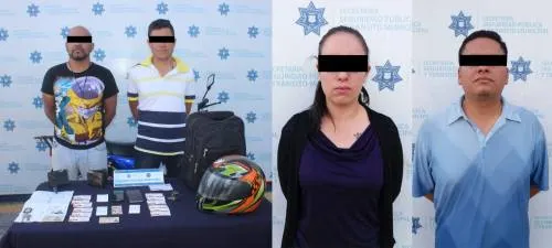 Detiene Policía Municipal de Puebla a banda encabezada por colombianos