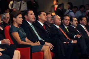 Asiste RMV a cuarto informe de Rodrigo Medina, gobernador de Nuevo León