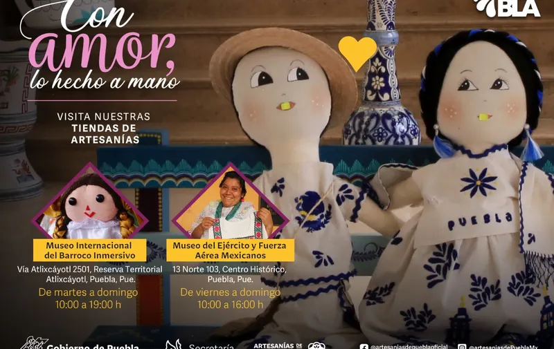 Secretaría de Cultura promueve artesanías hechas a mano para regalar este 14 de febrero