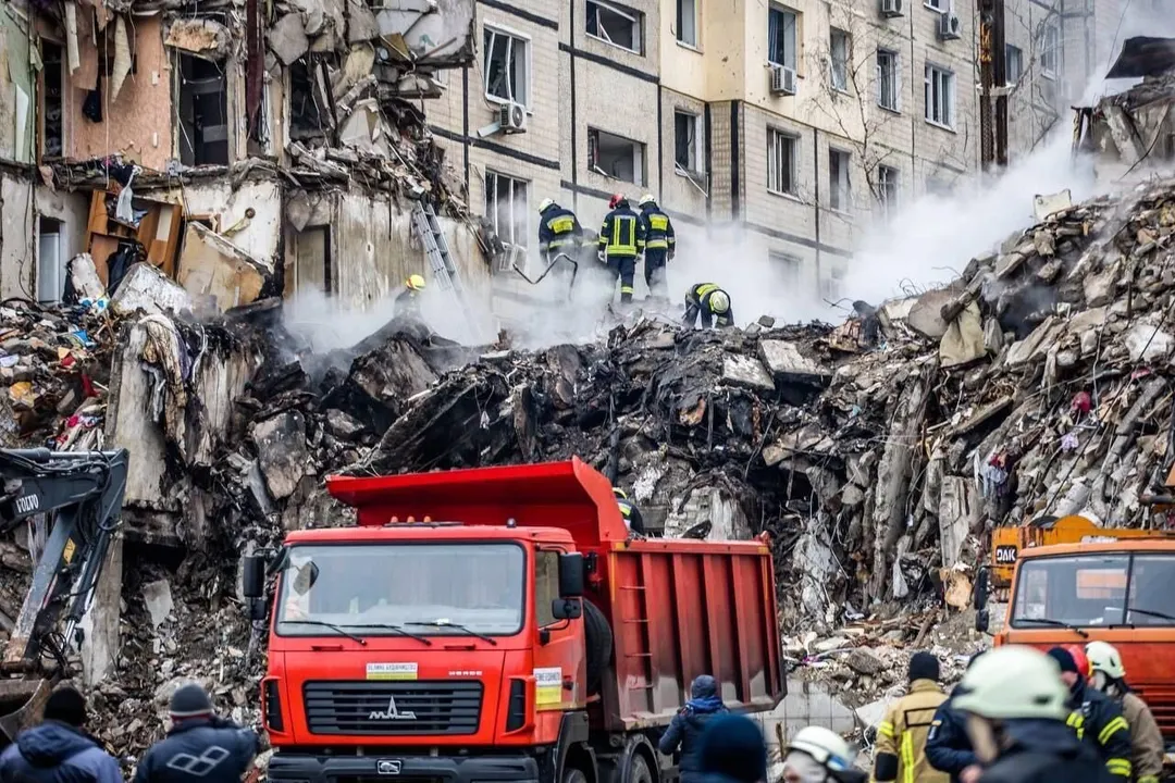 Bombardeo en Ucrania