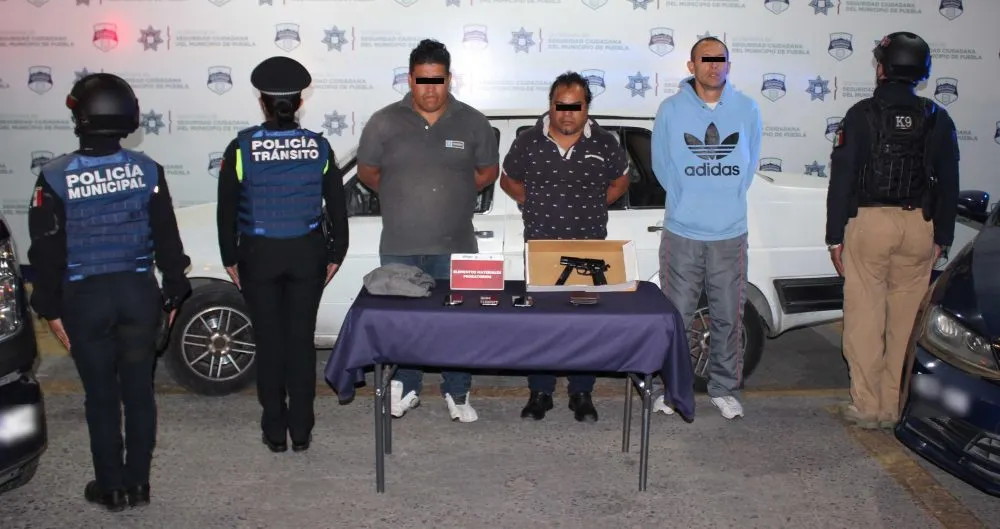Desarticuló policía municipal de Puebla a banda dedicada al robo a transeúnte
