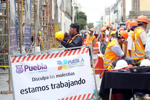 Sin hipotecar futuro de poblanos arrancan obras en centro histórico