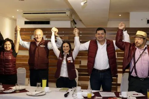 Asegura Nancy de la Sierra y Alejandro Armenta que su campaña será austera